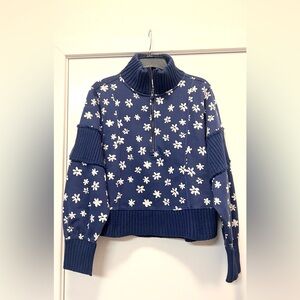 Brand new with tag Anthropologie Indy daily practice half zip sweat shirt size M